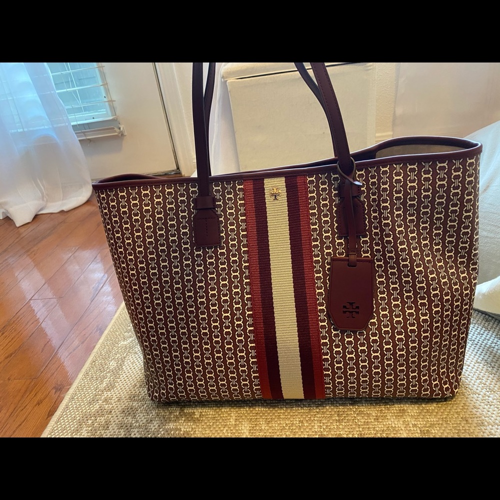 Tory Burch coated canvas tote